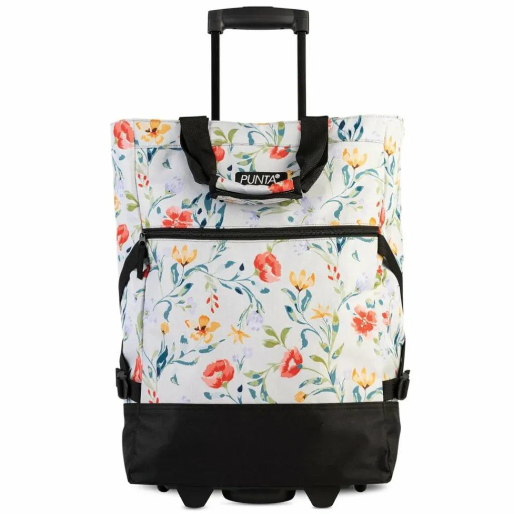 Outlet Punta Wheel "Print" Einkaufstrolley 50 cm hellgrau-bunt