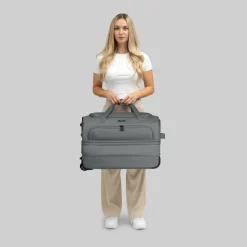 Redolz Reisetaschen Mit Rollen<Duffle Essentials 2-Rollen Reisetasche 55 cm M mit Dehnfalte grey
