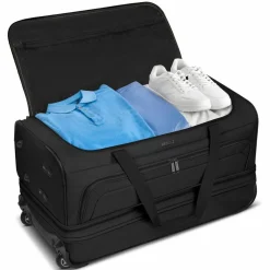 Redolz Reisetaschen Mit Rollen<Duffle Essentials 2-Rollen Reisetasche Set 2-tlg. L+L mit Dehnfalte black