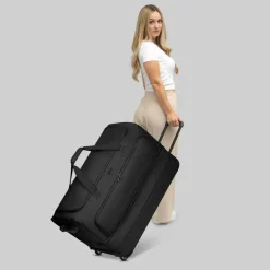 Redolz Duffle Essentials 2-Rollen Reisetasche 80 cm XL mit Dehnfalte Sondergröße
