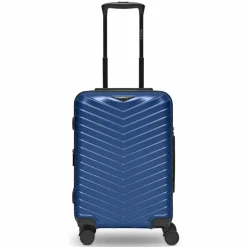 Redolz Hartgepäck Kabinengepäck|4-Rollen Kabinentrolleys<Essentials 18 4 Rollen Kabinentrolley 55 cm mit Dehnfalte metallic-blue shiny