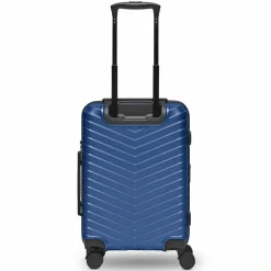 Redolz Hartgepäck Kabinengepäck|4-Rollen Kabinentrolleys<Essentials 18 4 Rollen Kabinentrolley 55 cm mit Dehnfalte metallic-blue shiny
