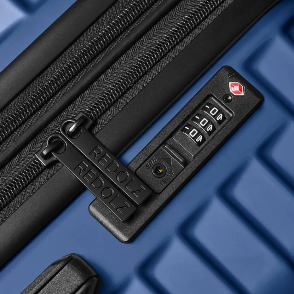 Redolz Hartgepäck Kabinengepäck|4-Rollen Kabinentrolleys<Essentials 18 4 Rollen Kabinentrolley 55 cm mit Dehnfalte metallic-blue shiny