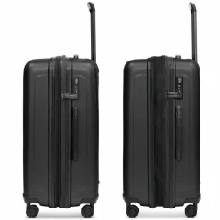 Redolz Koffersets Als Hartgepäck|Koffersets 3-Teilig<Essentials 14 4 Rollen Kofferset 3-teilig mit Dehnfalte black metallic