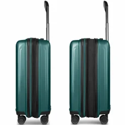 Outlet Redolz Essentials 14 4 Rollen Kabinentrolley 55 cm mit Dehnfalte pearl-green metallic