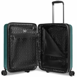 Outlet Redolz Essentials 14 4 Rollen Kabinentrolley 55 cm mit Dehnfalte pearl-green metallic