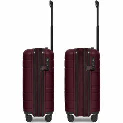Redolz Hartgepäck Kabinengepäck|4-Rollen Kabinentrolleys<Essentials 11 4 Rollen Kabinentrolley 55 cm mit Dehnfalte burgundy