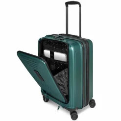 Redolz Hartgepäck Kabinengepäck|4-Rollen Kabinentrolleys<Essentials 14 4 Rollen Kabinentrolley S 55 cm Laptopfach mit Dehnfalte pearl-green metallic