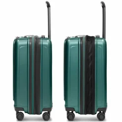 Redolz Hartgepäck Kabinengepäck|4-Rollen Kabinentrolleys<Essentials 14 4 Rollen Kabinentrolley S 55 cm Laptopfach mit Dehnfalte pearl-green metallic