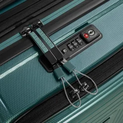 Redolz Hartgepäck Kabinengepäck|4-Rollen Kabinentrolleys<Essentials 14 4 Rollen Kabinentrolley S 55 cm Laptopfach mit Dehnfalte pearl-green metallic