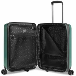 Redolz Hartgepäck Kabinengepäck|4-Rollen Kabinentrolleys<Essentials 14 4 Rollen Kabinentrolley S 55 cm Laptopfach mit Dehnfalte pearl-green metallic