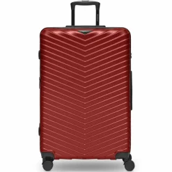 Redolz Hartgepäck|4-Rollen Koffer<Essentials 18 4 Rollen Trolley 76 cm mit Dehnfalte metallic-red shiny