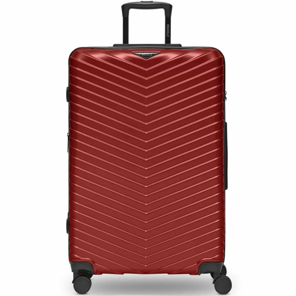 Redolz Hartgepäck|4-Rollen Koffer<Essentials 18 4 Rollen Trolley 76 cm mit Dehnfalte metallic-red shiny
