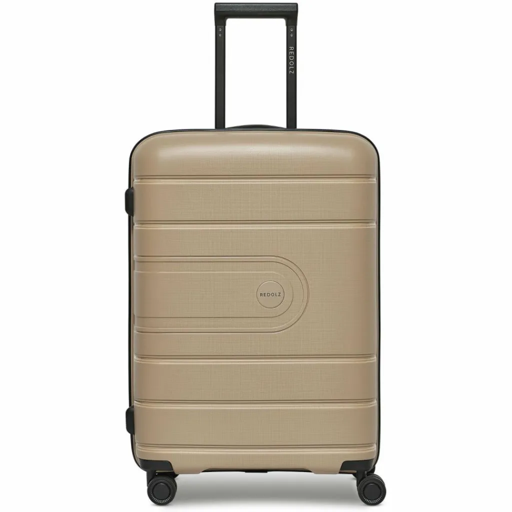 Redolz Hartgepäck|4-Rollen Koffer<Essentials 11 4 Rollen Trolley 66 cm mit Dehnfalte beige