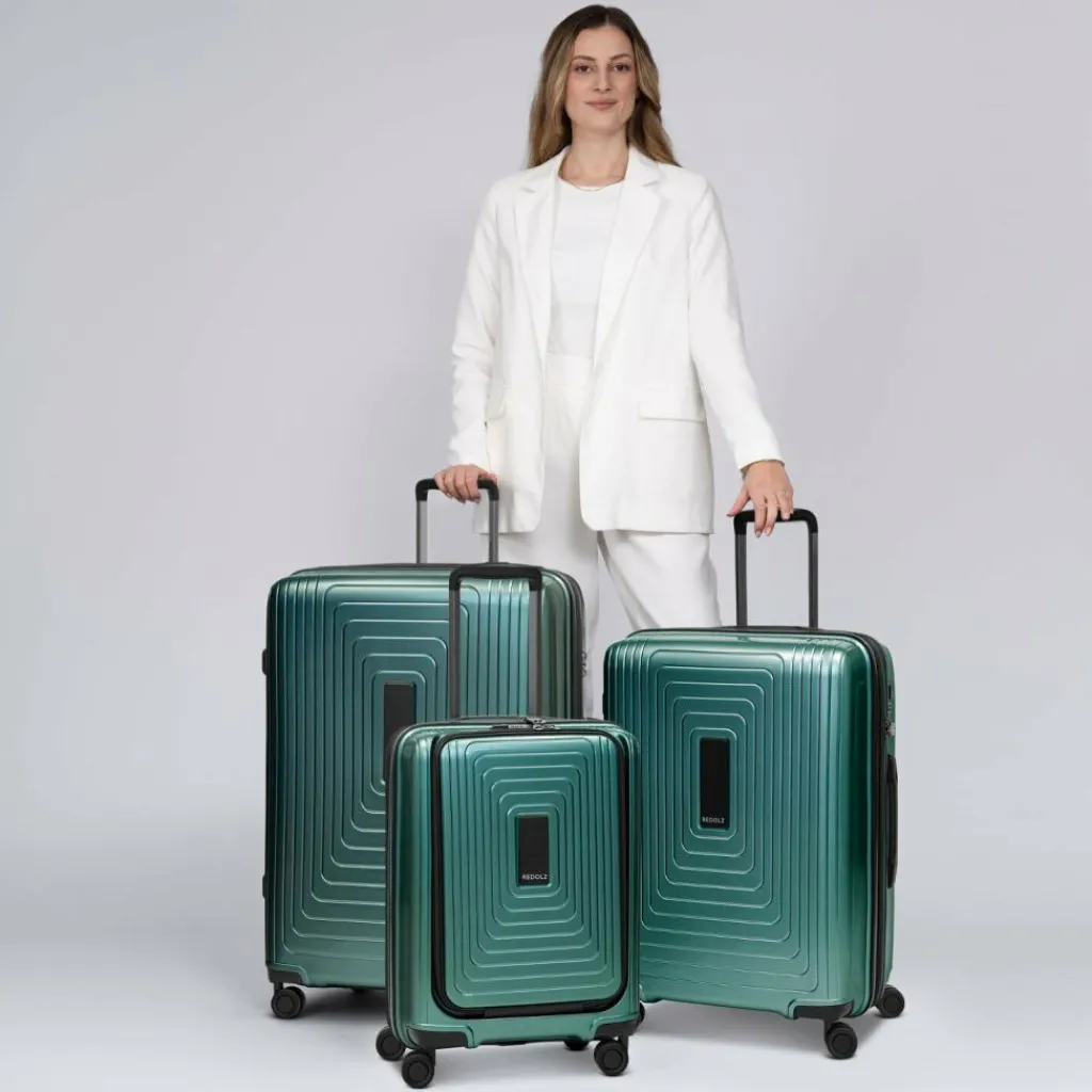 Redolz Koffersets Als Hartgepäck|Koffersets 3-Teilig<Essentials 14 4 Rollen Kofferset 3-teilig mit Dehnfalte pearl-green metallic 2