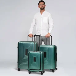 Redolz Koffersets Als Hartgepäck|Koffersets 3-Teilig<Essentials 14 4 Rollen Kofferset 3-teilig mit Dehnfalte pearl-green metallic 2