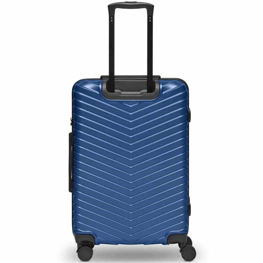 Best Redolz Essentials 18 4 Rollen Kofferset 3-teilig mit Dehnfalte metallic-blue shiny