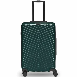 Redolz Essentials 18 4 Rollen Trolley 66 cm mit Dehnfalte Metallic-Green Shiny