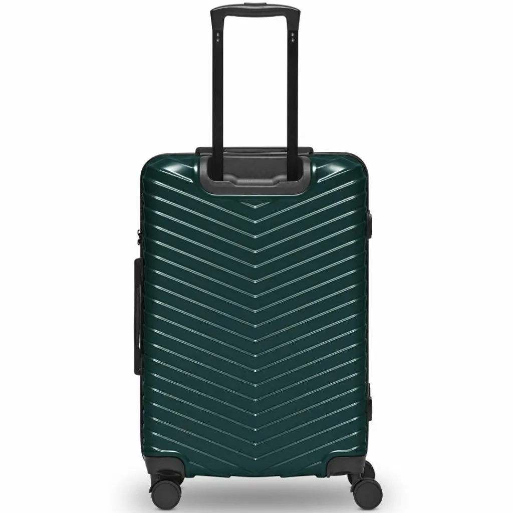 Redolz Essentials 18 4 Rollen Trolley 66 cm mit Dehnfalte Metallic-Green Shiny