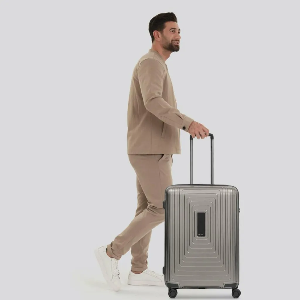 Discount Redolz Essentials 14 4 Rollen Trolley M 65 cm mit Dehnfalte coffee grey metallic