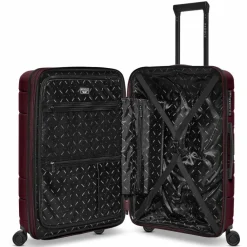 Best Redolz Essentials 11 4 Rollen Trolley 66 cm mit Dehnfalte burgundy
