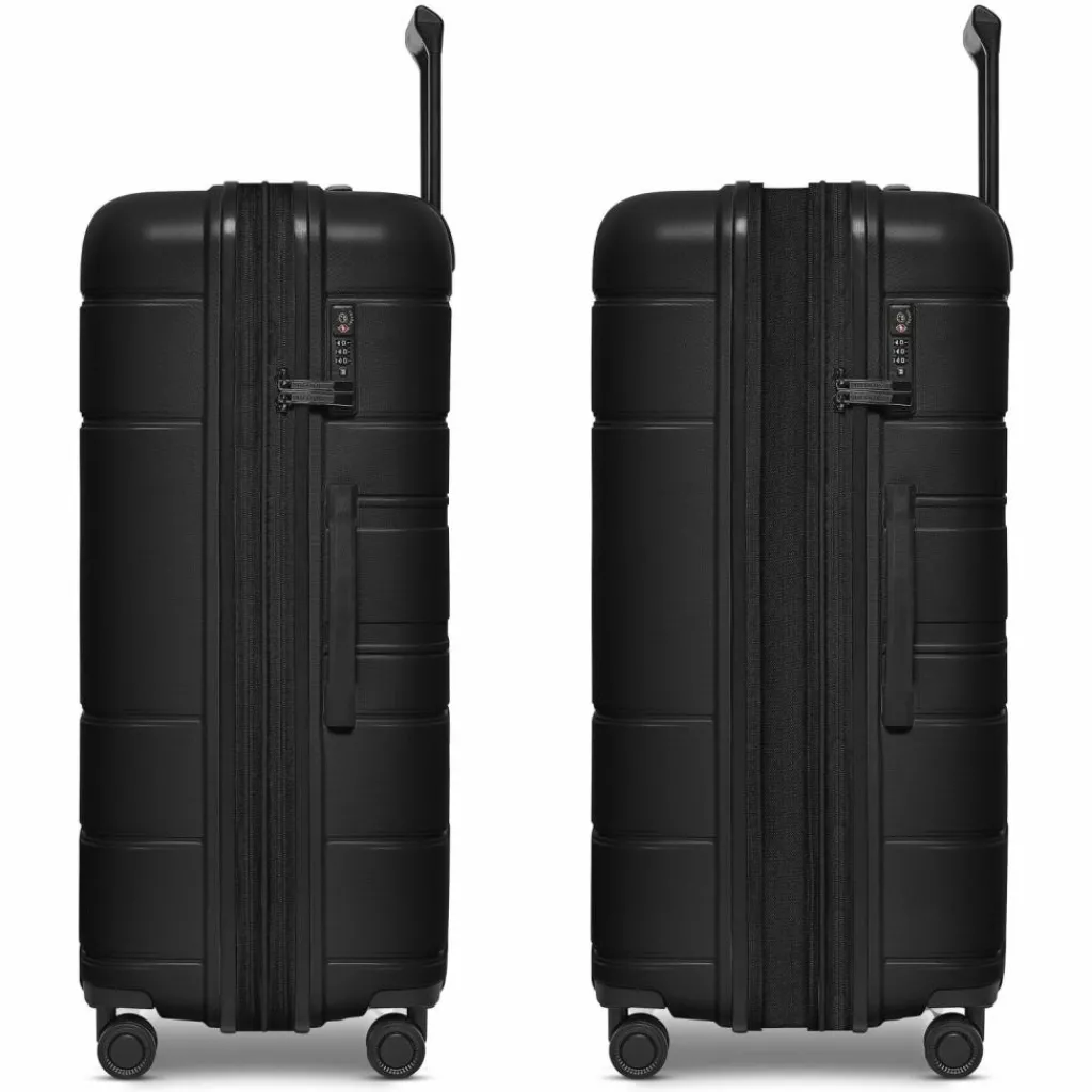 Redolz Hartgepäck|4-Rollen Koffer<Essentials 11 4 Rollen Trolley 76 cm mit Dehnfalte black