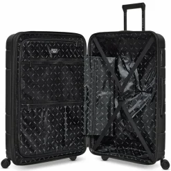 Redolz Hartgepäck|4-Rollen Koffer<Essentials 11 4 Rollen Trolley 76 cm mit Dehnfalte black