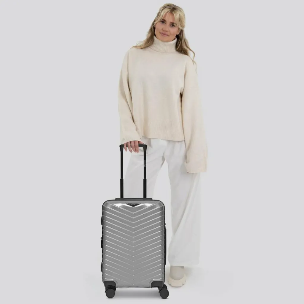 Redolz Essentials 18 4 Rollen Kabinentrolley 55 cm mit Dehnfalte