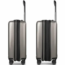 Online Redolz Essentials 14 4 Rollen Kabinentrolley 55 cm mit Dehnfalte coffee grey metallic