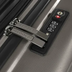 Online Redolz Essentials 14 4 Rollen Kabinentrolley 55 cm mit Dehnfalte coffee grey metallic