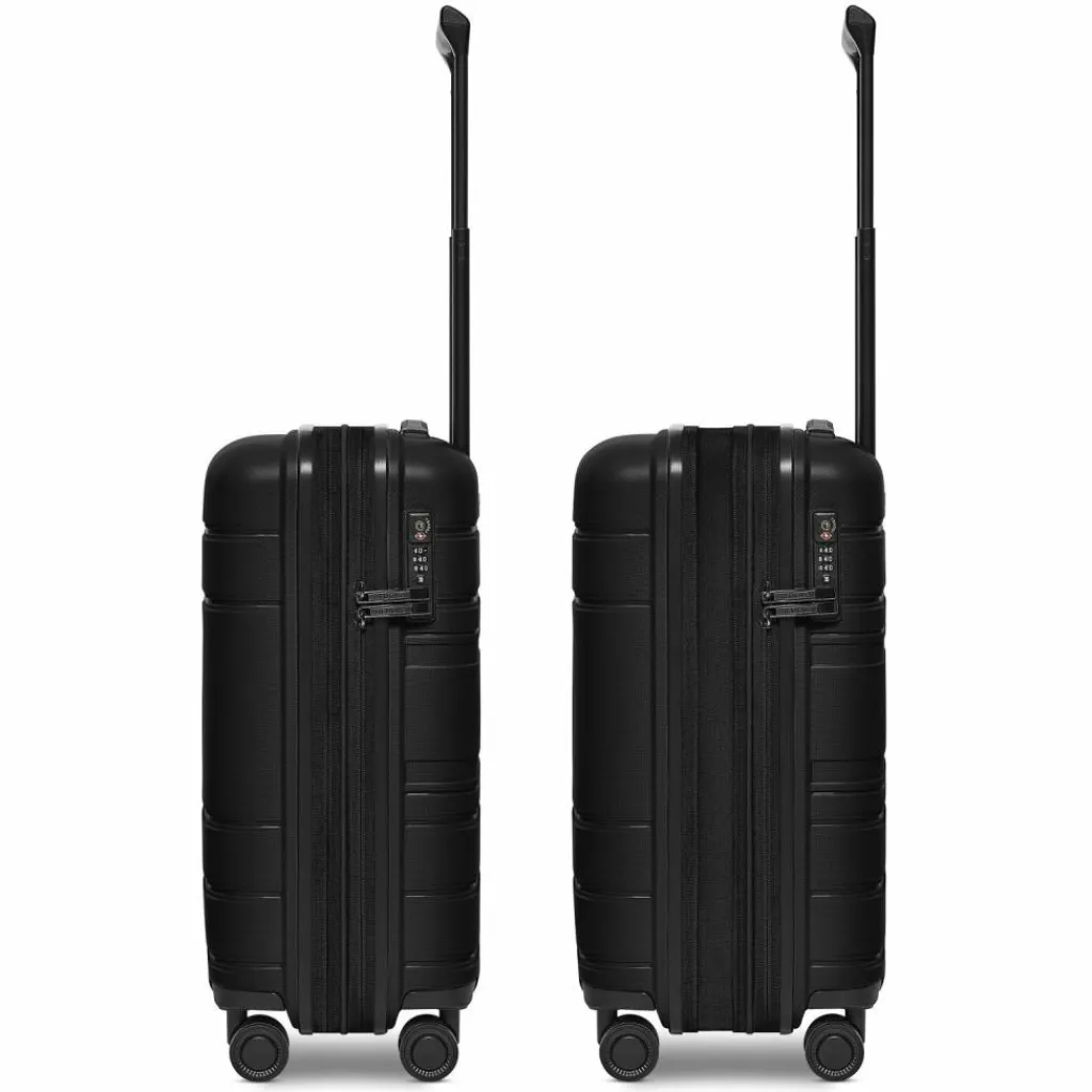 Hot Redolz Essentials 11 4 Rollen Kabinentrolley 55 cm mit Dehnfalte black