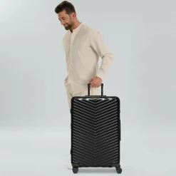 Redolz Essentials 18 4 Rollen Trolley 76 cm mit Dehnfalte metallic-black shiny