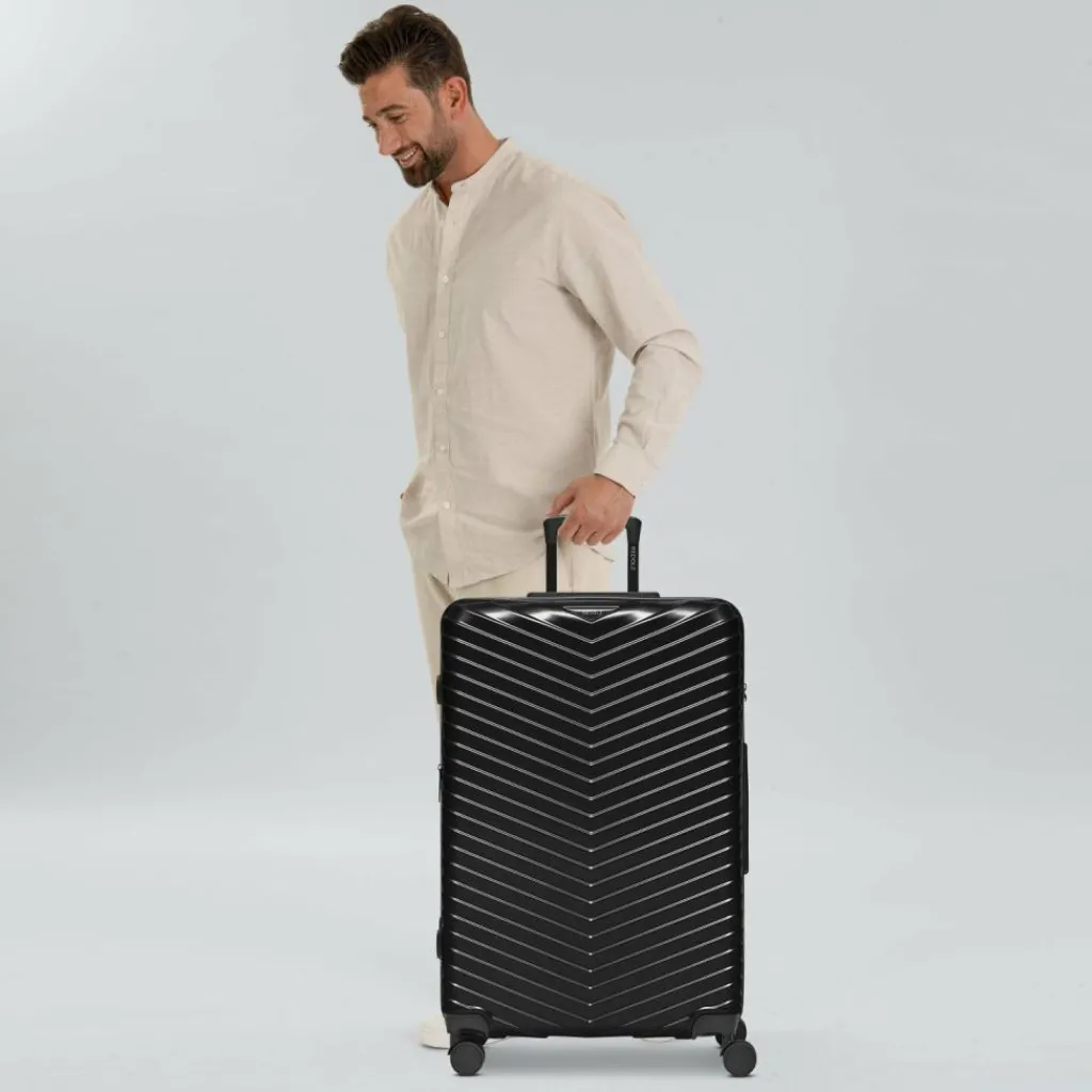 Redolz Essentials 18 4 Rollen Trolley 76 cm mit Dehnfalte metallic-black shiny