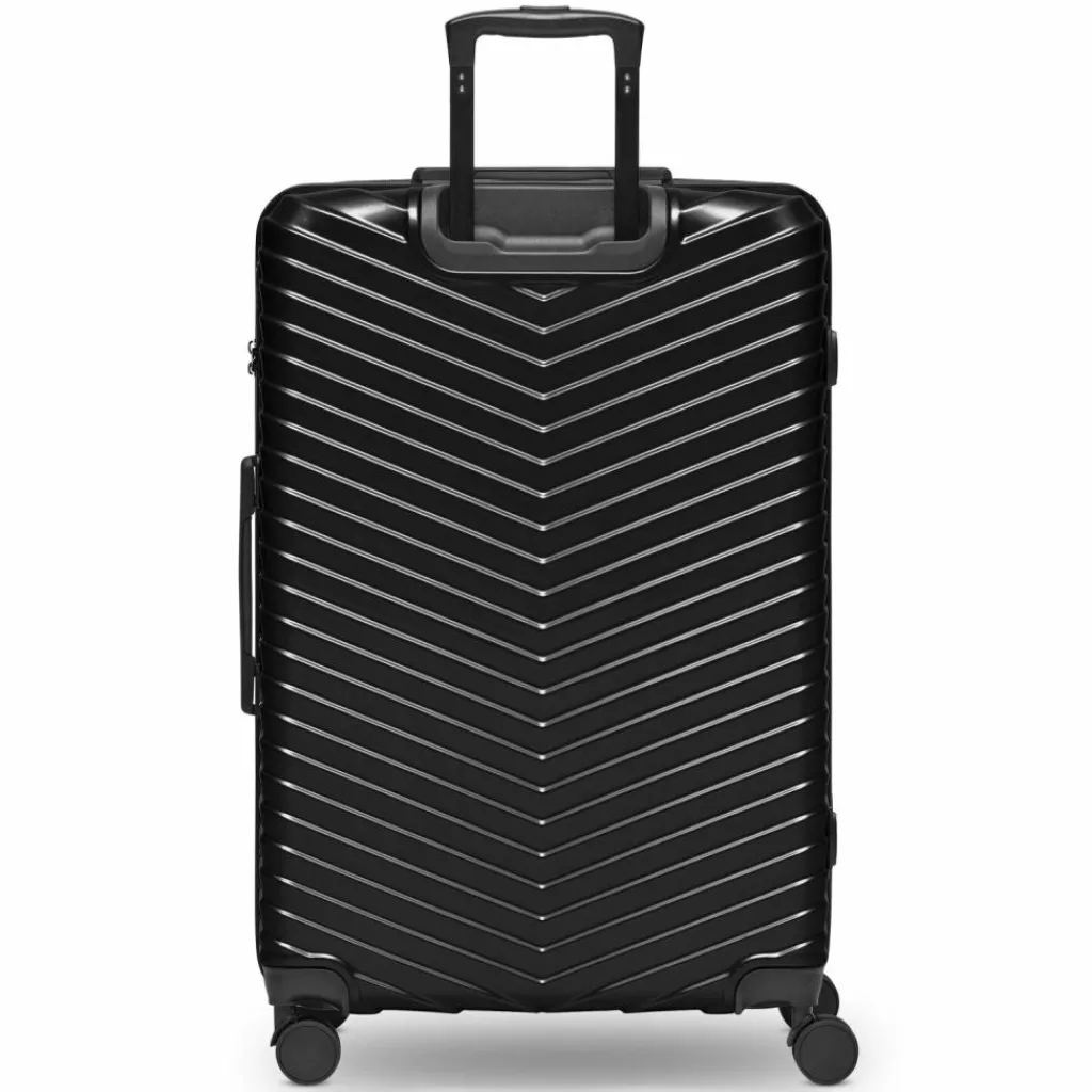 Redolz Essentials 18 4 Rollen Trolley 76 cm mit Dehnfalte metallic-black shiny