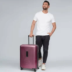 New Redolz Essentials 14 4 Rollen Trolley M 65 cm mit Dehnfalte aubergine metallic