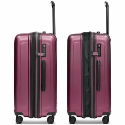 New Redolz Essentials 14 4 Rollen Trolley M 65 cm mit Dehnfalte aubergine metallic