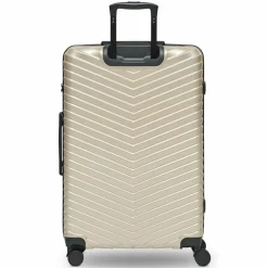 Redolz Hartgepäck|4-Rollen Koffer<Essentials 18 4 Rollen Trolley 76 cm mit Dehnfalte metallic-greige shiny