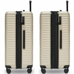 Redolz Hartgepäck|4-Rollen Koffer<Essentials 18 4 Rollen Trolley 76 cm mit Dehnfalte metallic-greige shiny