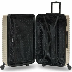 Redolz Hartgepäck|4-Rollen Koffer<Essentials 18 4 Rollen Trolley 76 cm mit Dehnfalte metallic-greige shiny