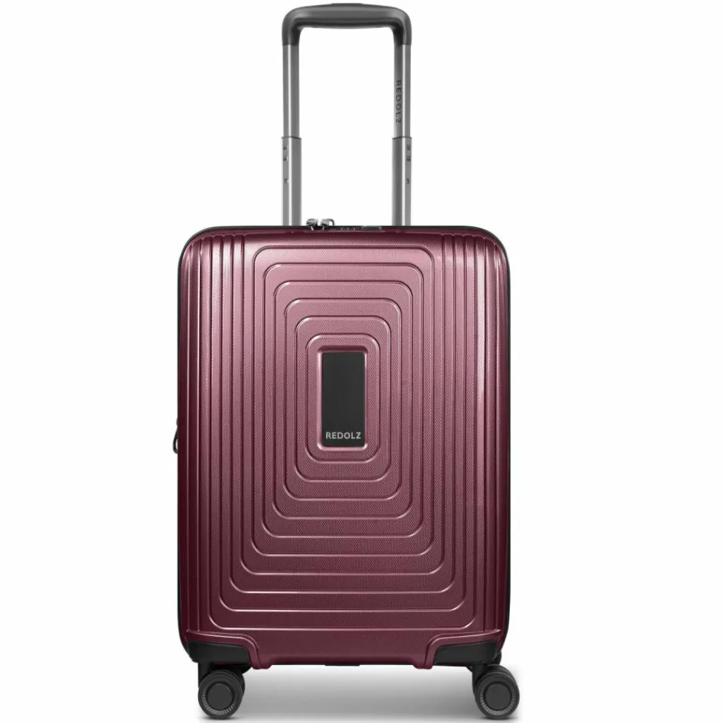 Redolz Hartgepäck Kabinengepäck|4-Rollen Kabinentrolleys<Essentials 14 4 Rollen Kabinentrolley 55 cm mit Dehnfalte aubergine metallic