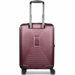 Redolz Hartgepäck Kabinengepäck|4-Rollen Kabinentrolleys<Essentials 14 4 Rollen Kabinentrolley 55 cm mit Dehnfalte aubergine metallic