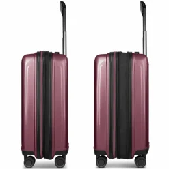 Redolz Hartgepäck Kabinengepäck|4-Rollen Kabinentrolleys<Essentials 14 4 Rollen Kabinentrolley 55 cm mit Dehnfalte aubergine metallic