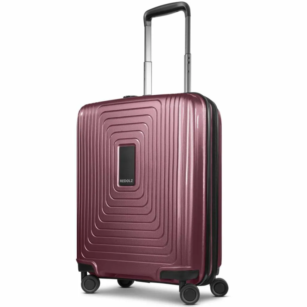 Redolz Hartgepäck Kabinengepäck|4-Rollen Kabinentrolleys<Essentials 14 4 Rollen Kabinentrolley 55 cm mit Dehnfalte aubergine metallic