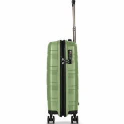 Redolz Hartgepäck Kabinengepäck|4-Rollen Kabinentrolleys<Essentials 10 CABIN 4 Rollen Kabinentrolley 55 cm green-metallic