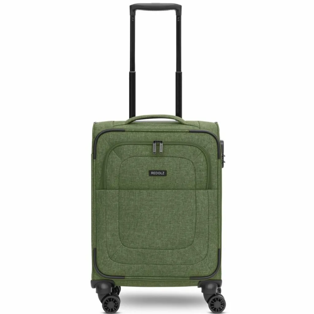 Redolz Essentials 12 CABIN 4 Rollen Kabinentrolley 55 cm olive