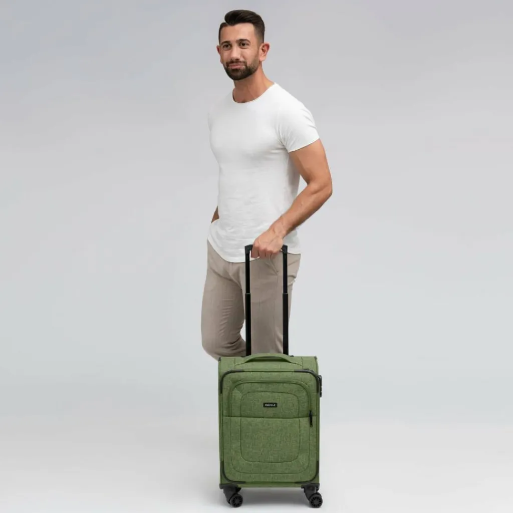 Redolz Essentials 12 CABIN 4 Rollen Kabinentrolley 55 cm olive