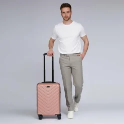 Online Redolz Essentials 07 CABIN 4 Rollen Kabinentrolley 55 cm rose 2