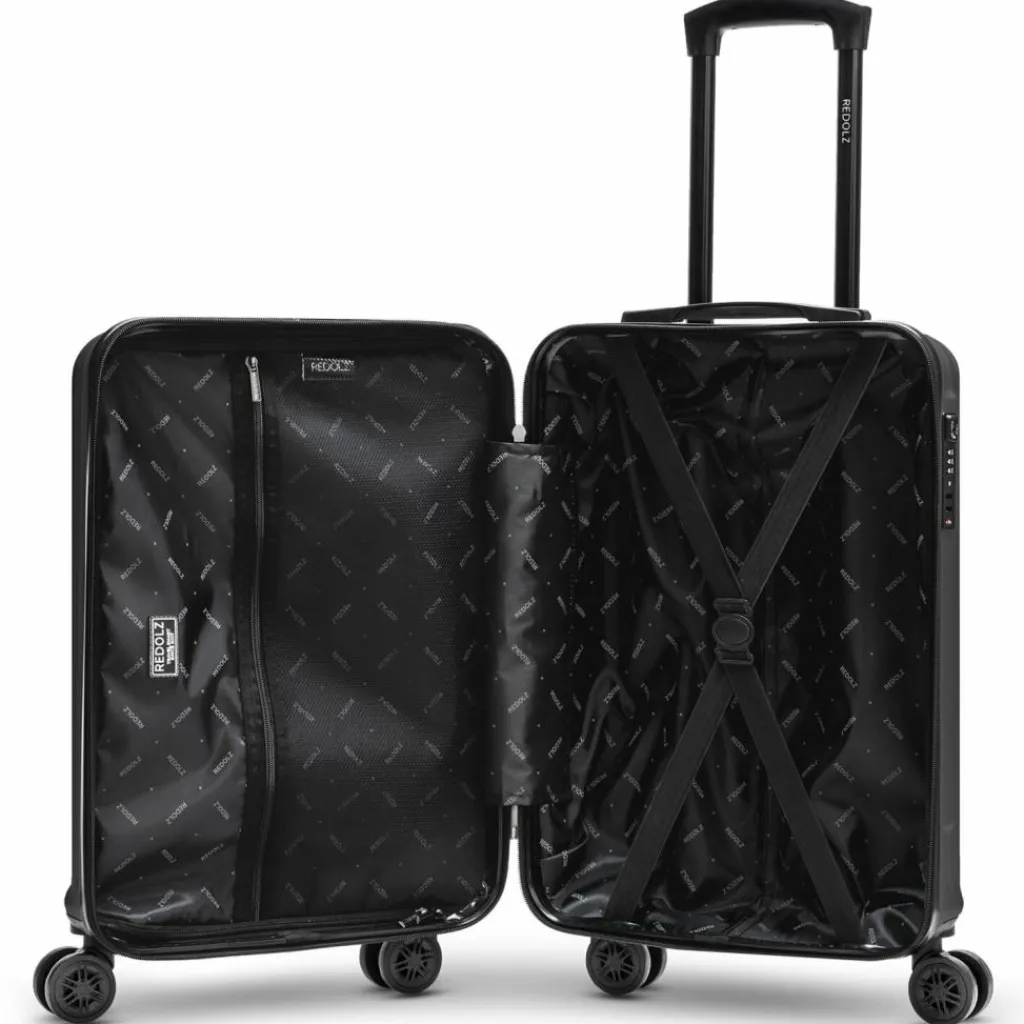 Redolz Hartgepäck Kabinengepäck|4-Rollen Kabinentrolleys<Essentials 07 CABIN 4 Rollen Kabinentrolley 55 cm black 2