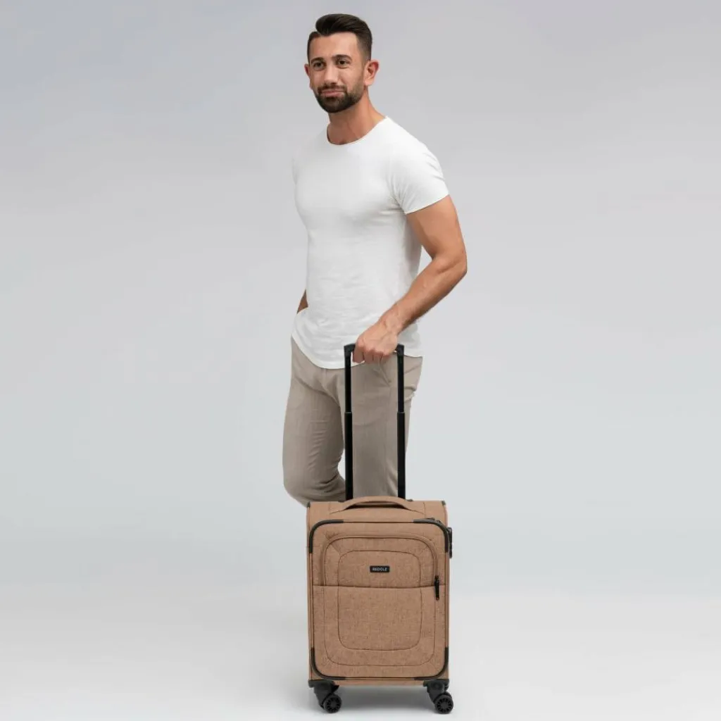 Hot Redolz Essentials 12 CABIN 4 Rollen Kabinentrolley 55 cm coffee