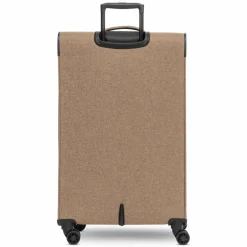 Redolz Weichgepäck|4-Rollen Koffer<Essentials 12 LARGE 4 Rollen Trolley 79 cm mit Dehnfalte coffee